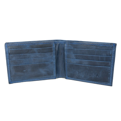 Billetera con Tarjetero Extraible Azul Vintage