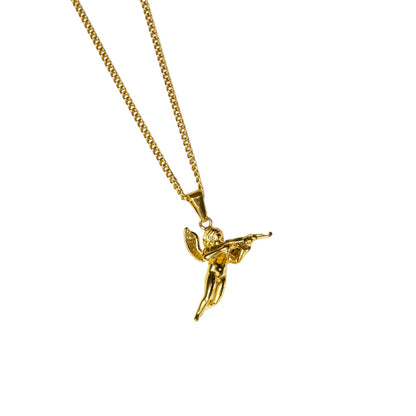 Cadena Cubana Fina con Dije de Cupido