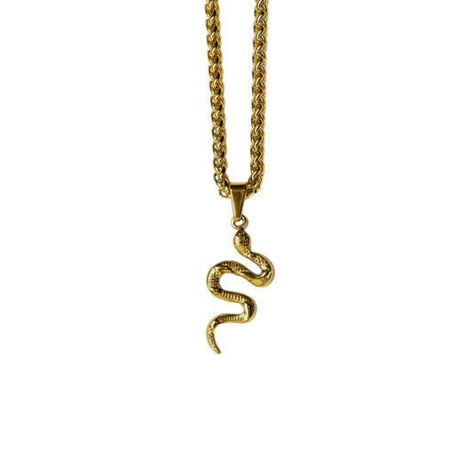 Cadena Wheat con Dije Snake
