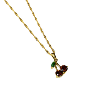 Cadena Curb con Dije Cherry