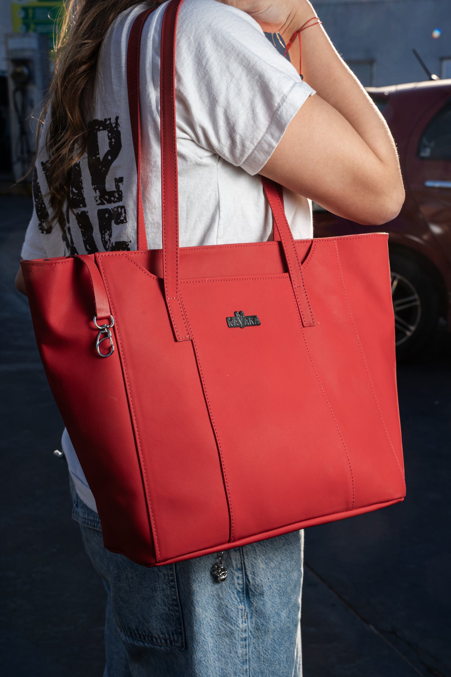 Cartera Tote Rojo Ferrari