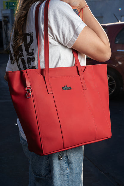 Cartera Tote Rojo Ferrari