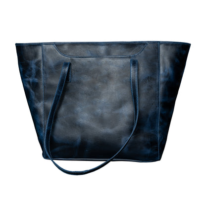 Cartera Tote Azul Vintage