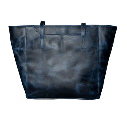 Cartera Tote Azul Vintage