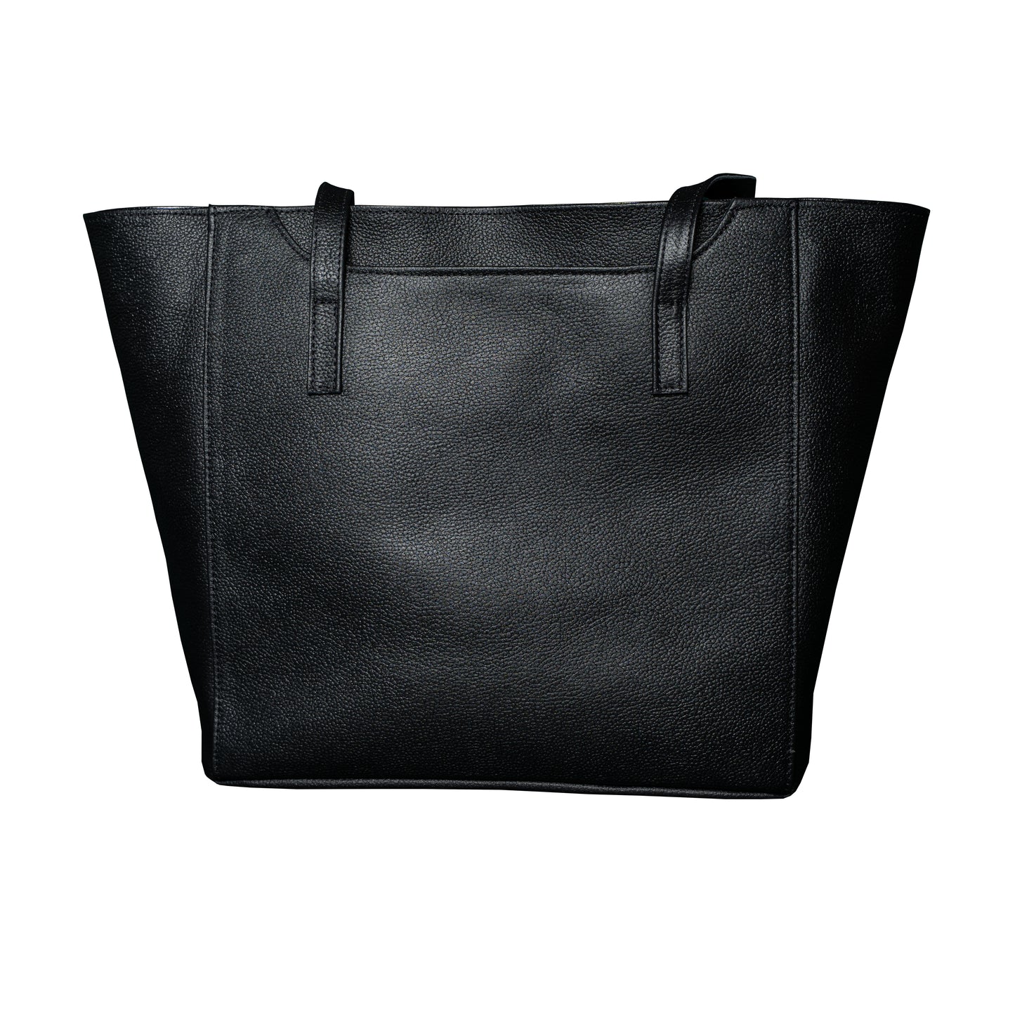 Cartera Tote Negro Granulado