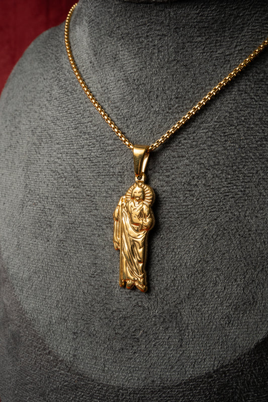 Cadena Pearl con San Judas Tadeo