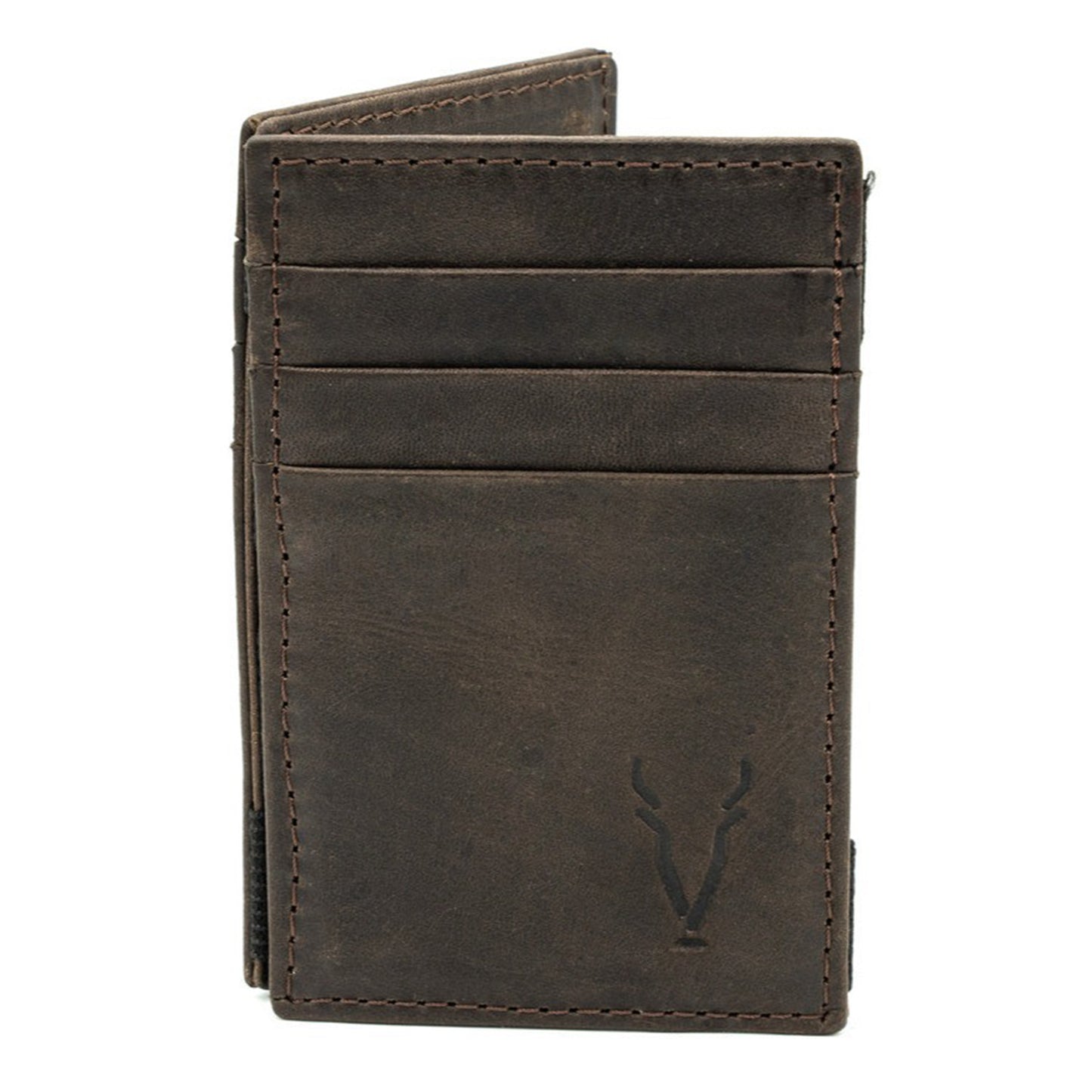 Billetera Magica Marron Oscuro Vintage