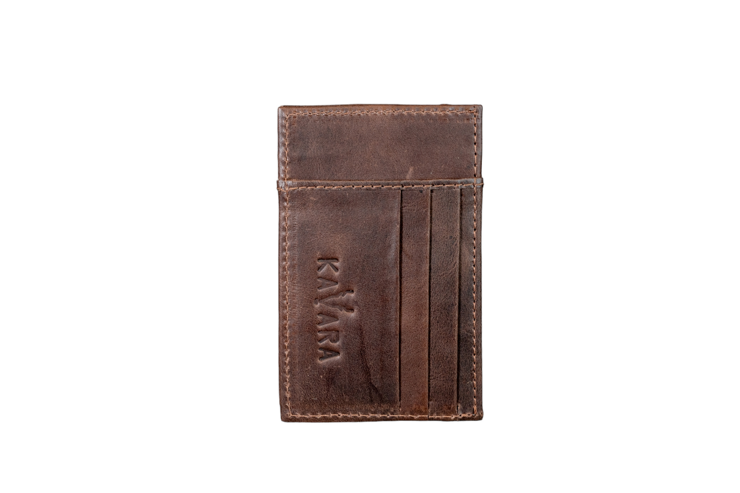 Tarjetero Model X Marron Oscuro Vintage