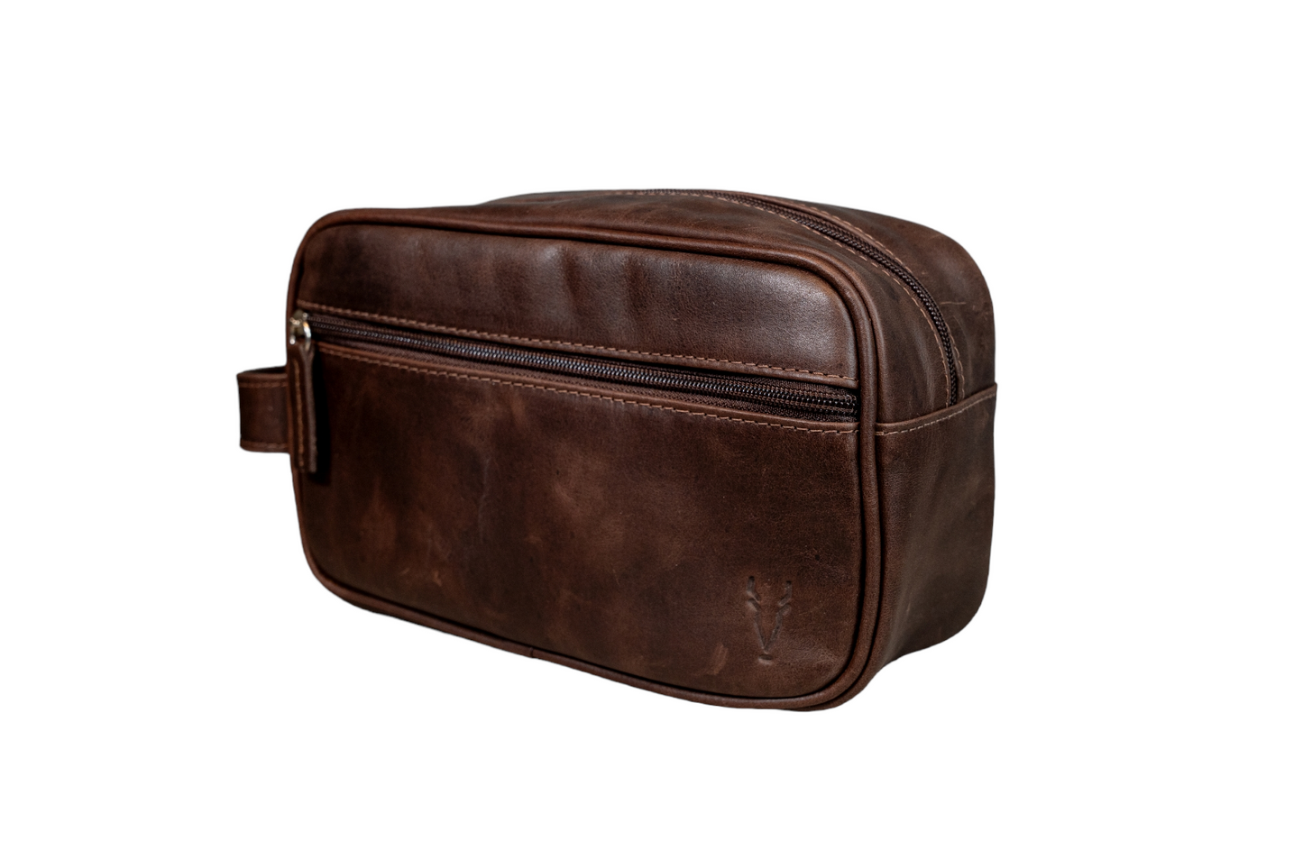 Neceser Compacto Marron Oscuro Vintage