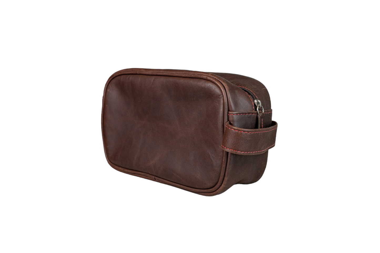 Neceser Compacto Marron Oscuro Vintage interior Rojo Vintage