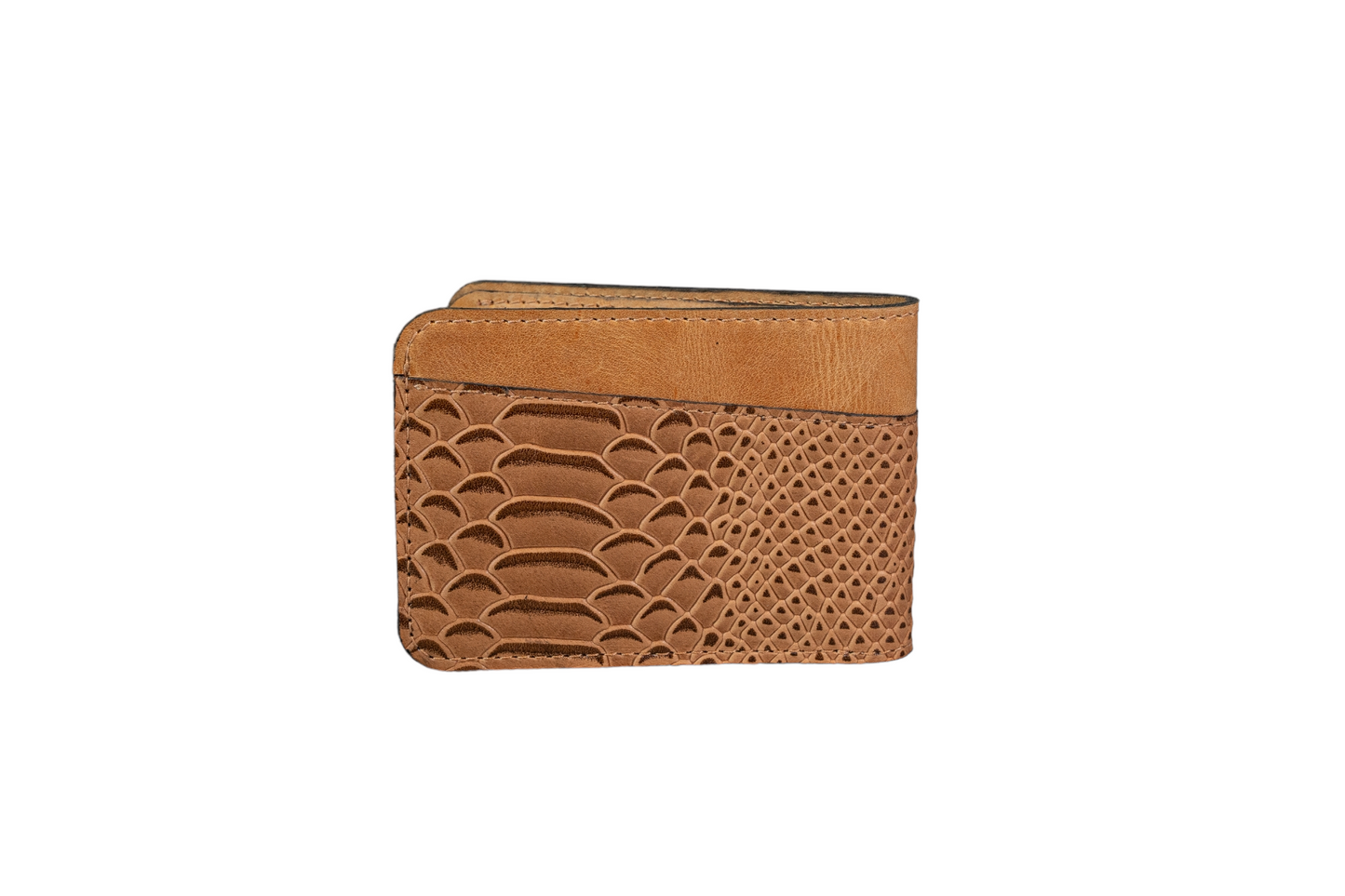 Billetera Asimetrica Anaconda Mostaza con Mostaza Vintage
