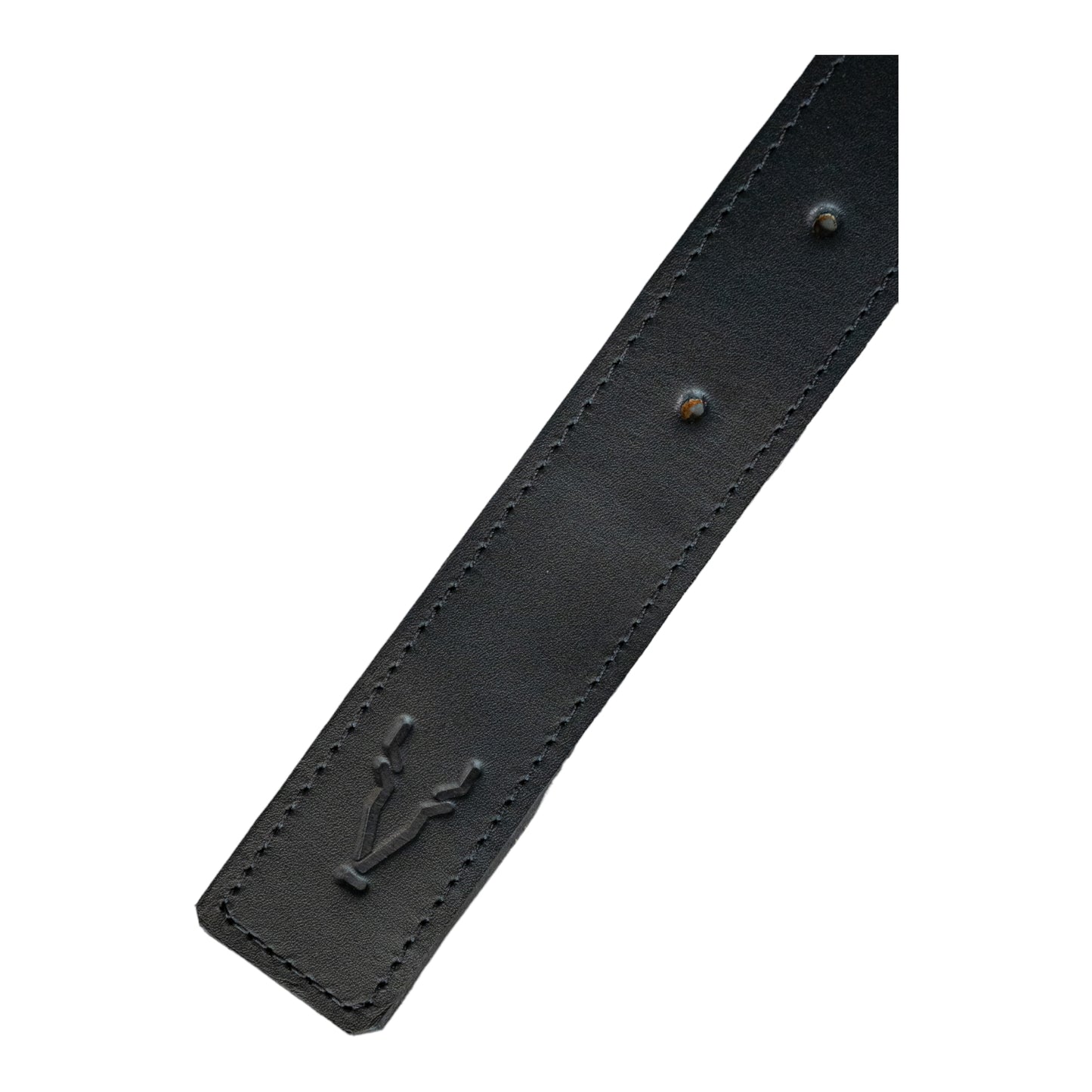Cinto Doble Faz Azul Vintage con Negro Mate