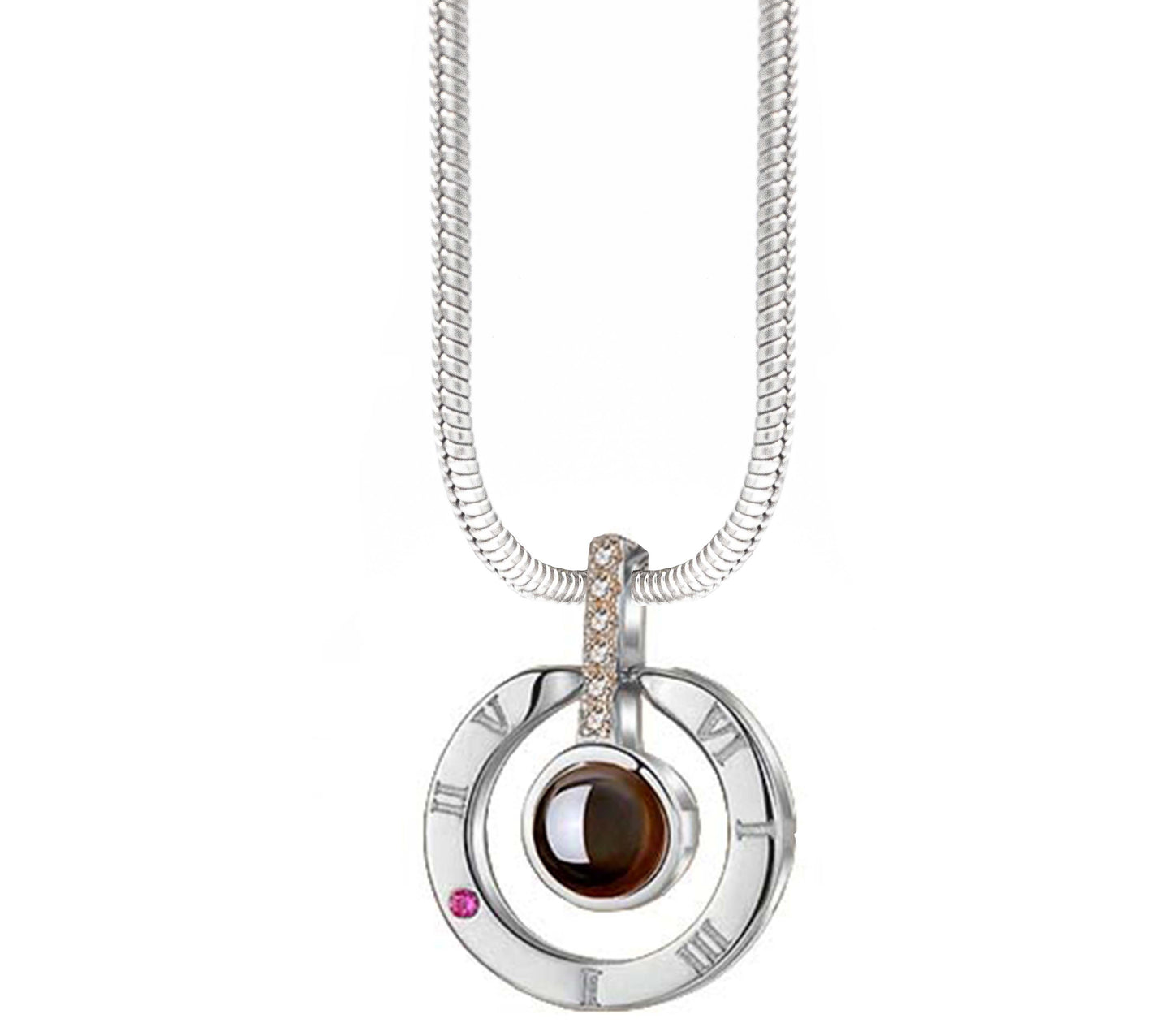 Cadena Ajustable con Dije Te amo en 100 Idiomas