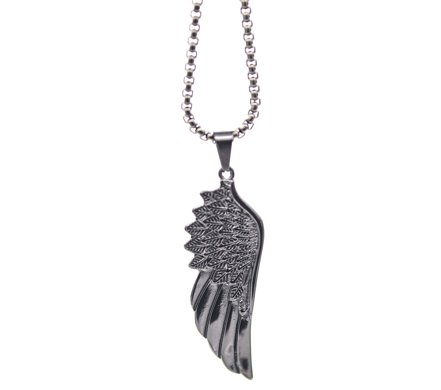 Cadena Pearl con Dije Angel Wing