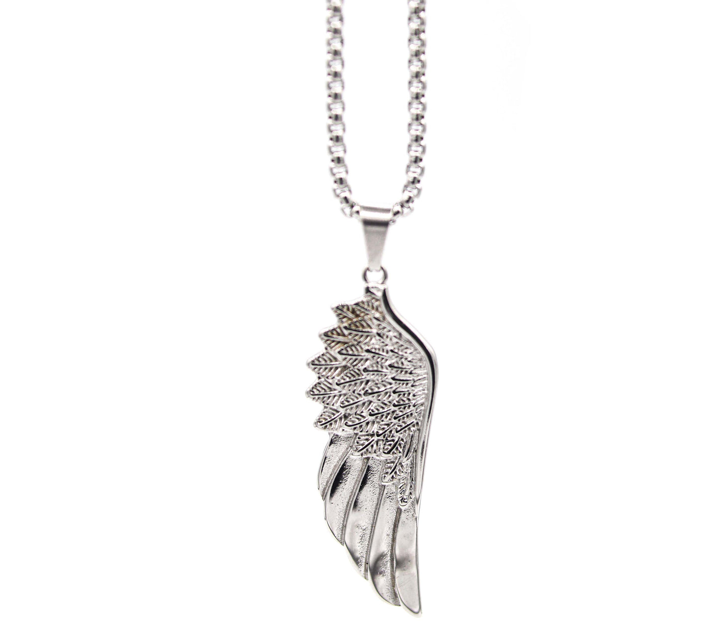 Cadena Pearl con Dije Angel Wing