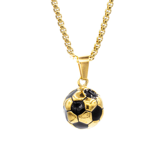 Cadena Pearl con Balón de Futbol
