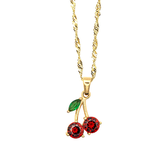 Cadena Curb con Dije Cherry