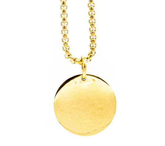 Cadena Pearl con Medalla Circular