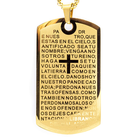Dije de Medalla con Padre Nuestro