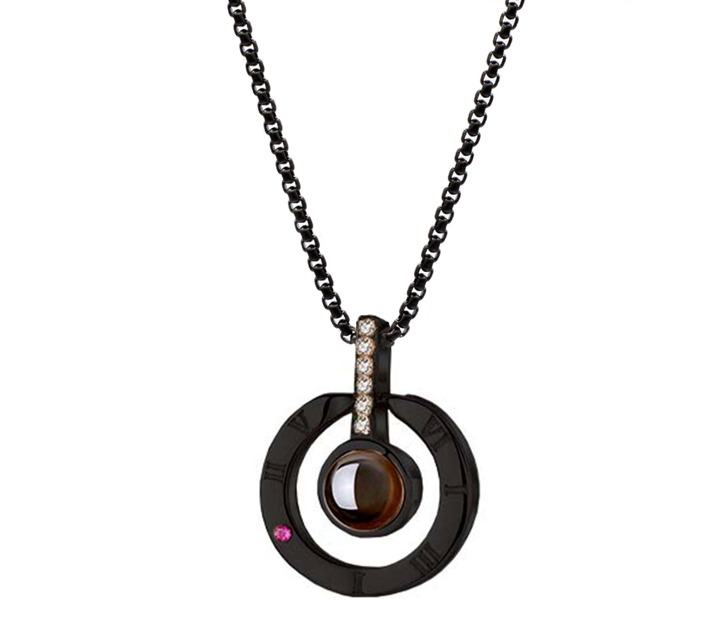 Cadena Pearl con Dije Te amo en 100 Idiomas