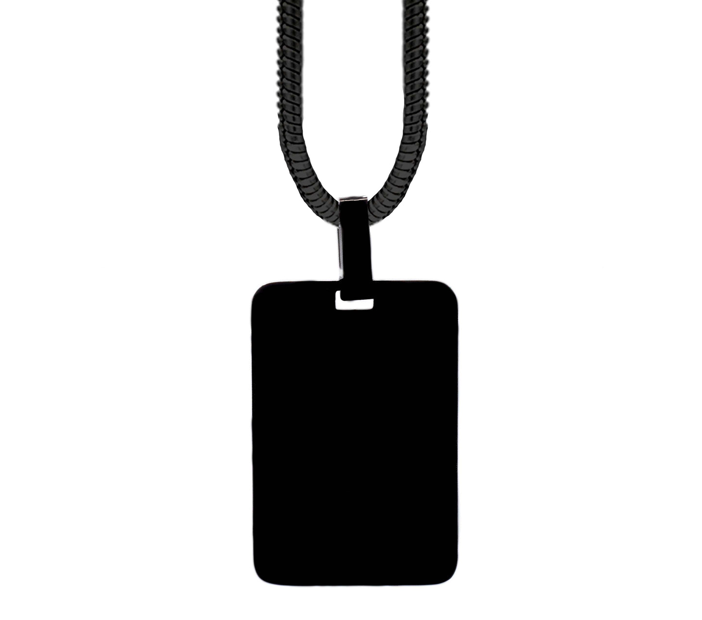 Cadena Ajustable con Medalla Rectangular