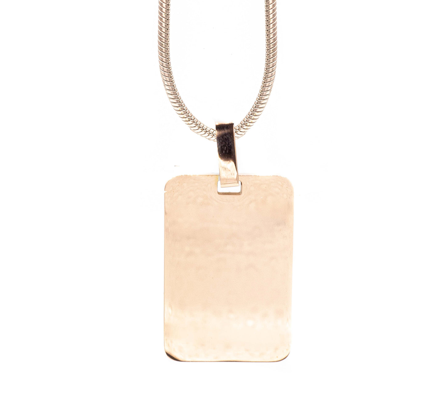 Cadena Ajustable con Medalla Rectangular