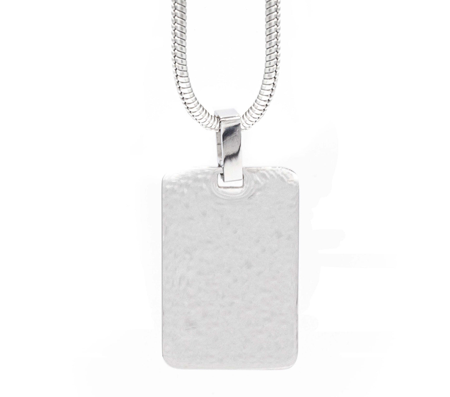 Cadena Ajustable con Medalla Rectangular